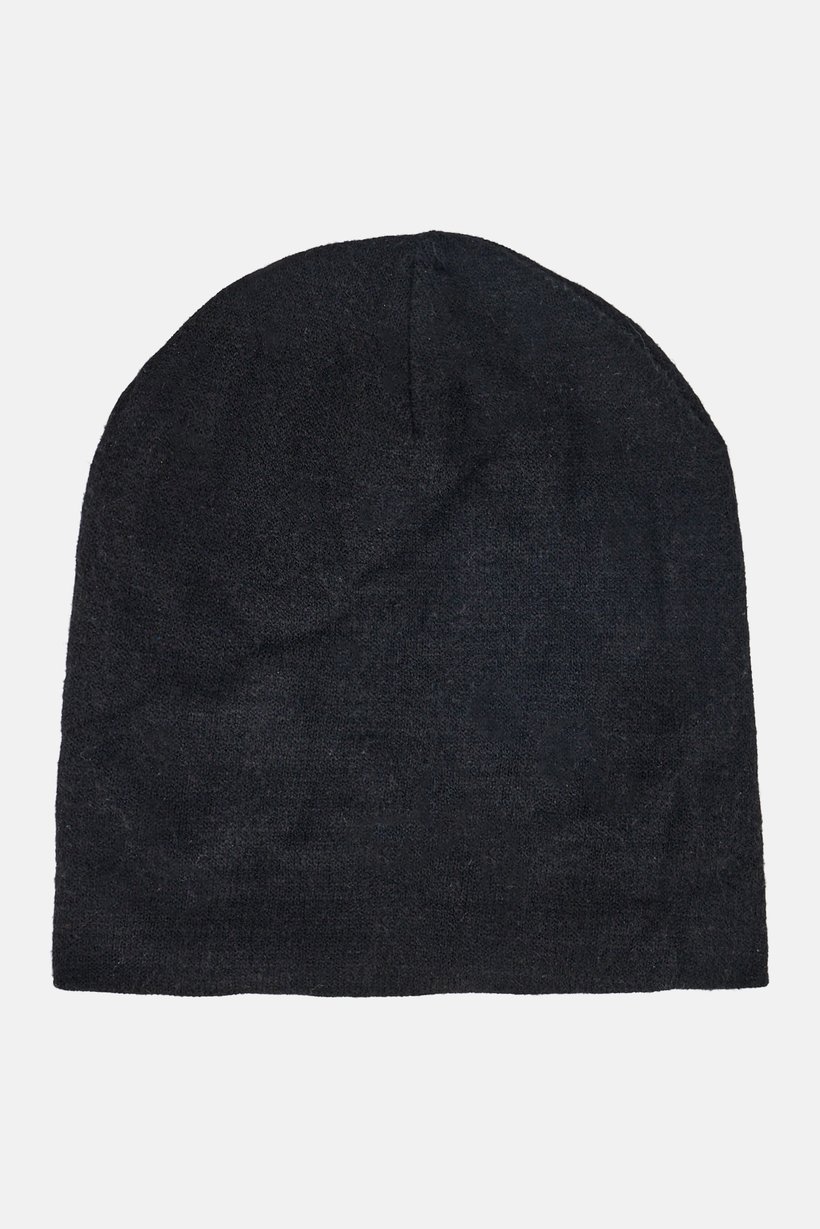 Women Knitted Beanie Hat, Black